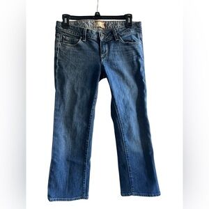 Paige Laurel Canyon cropped jeans, embroidery pocket